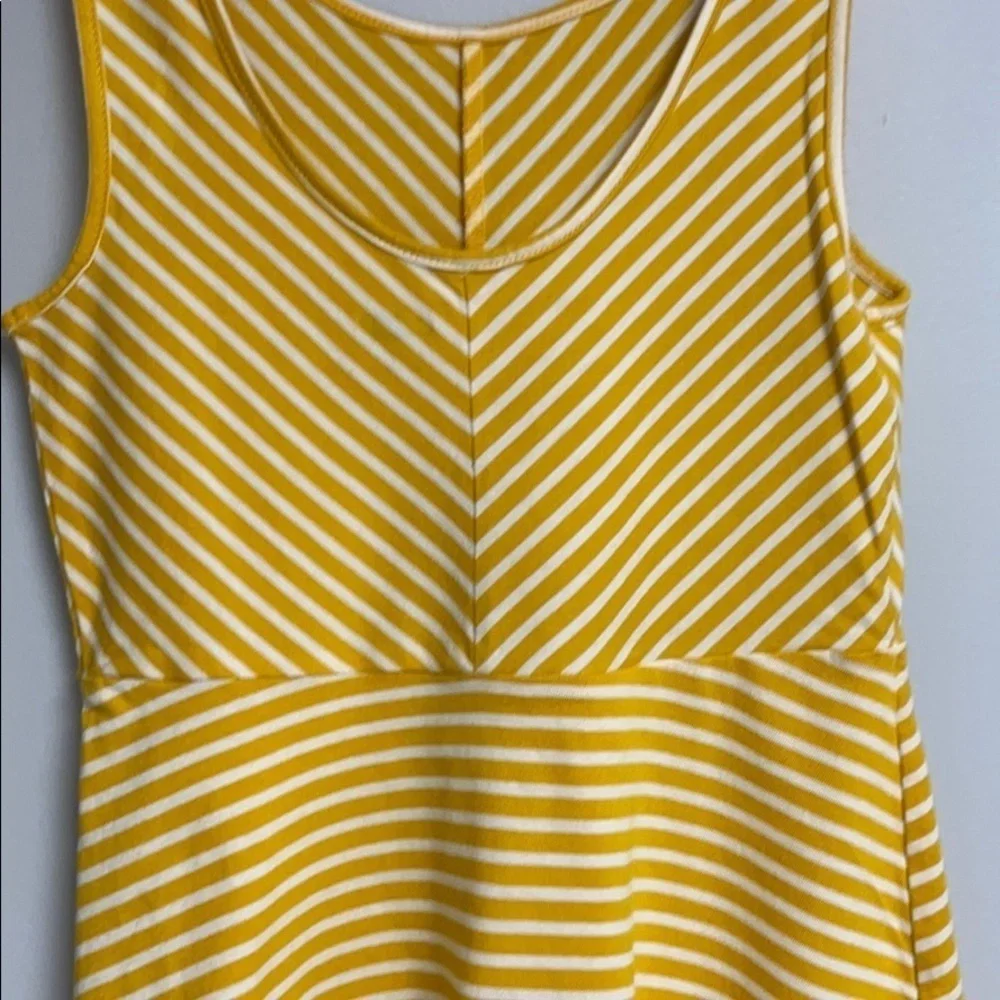 Old Navy Girls sleeveless yellow striped summer dress, S